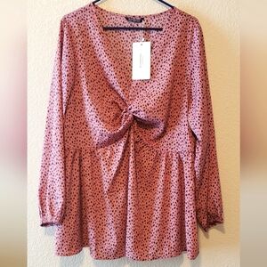 Bloomchic Animal Print Blouse, Size 18-20, NWT